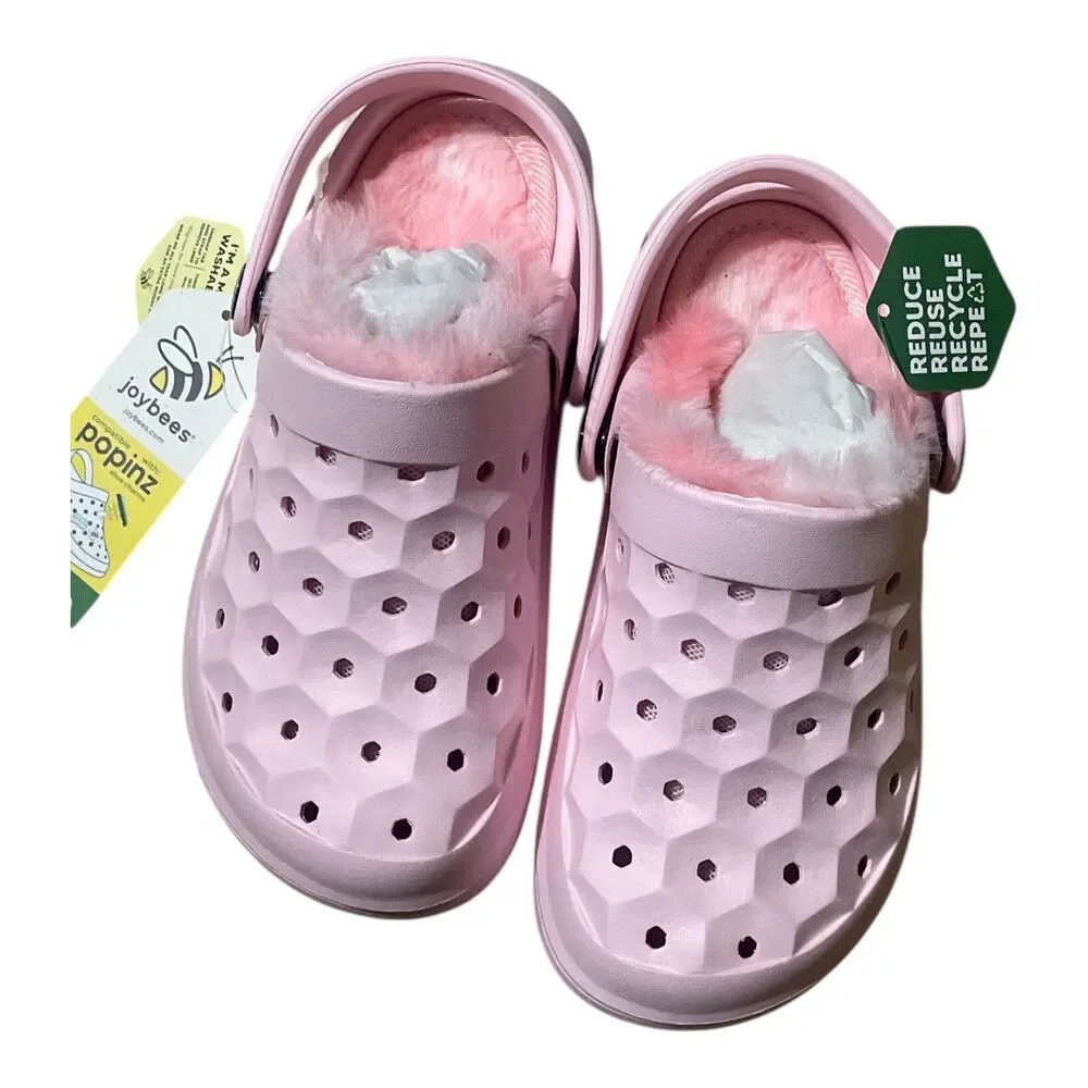 Joybees‎ Kids Varsity Lined Clogs - Pastel Pink Sz  C13